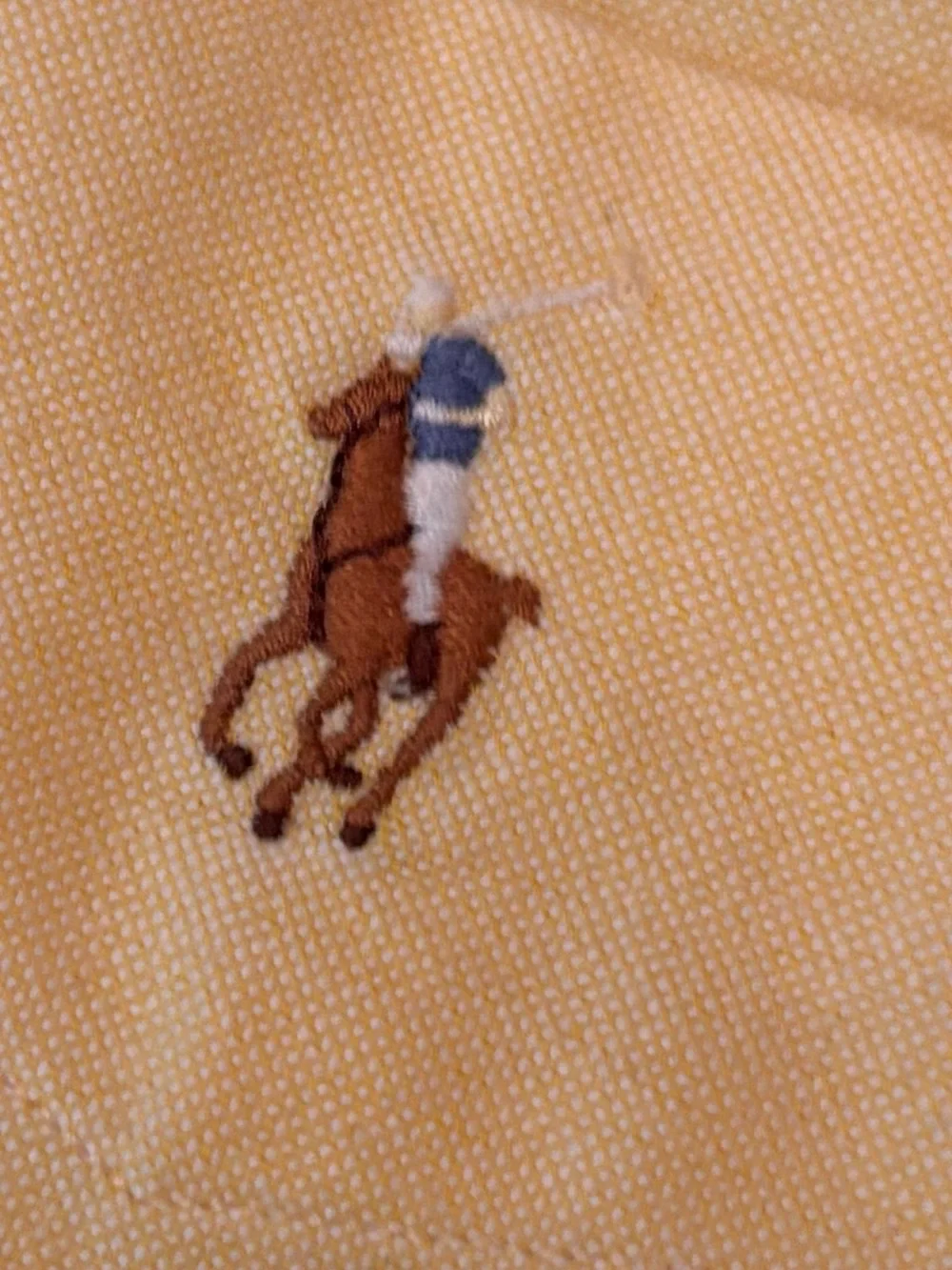 Vintage 90s Ralph Lauren Big Shirt Men’s Medium Yellow Oxford Pony Oversized